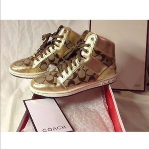 Coach Norra Women's 6.5 Lace Up Sneakers High Top